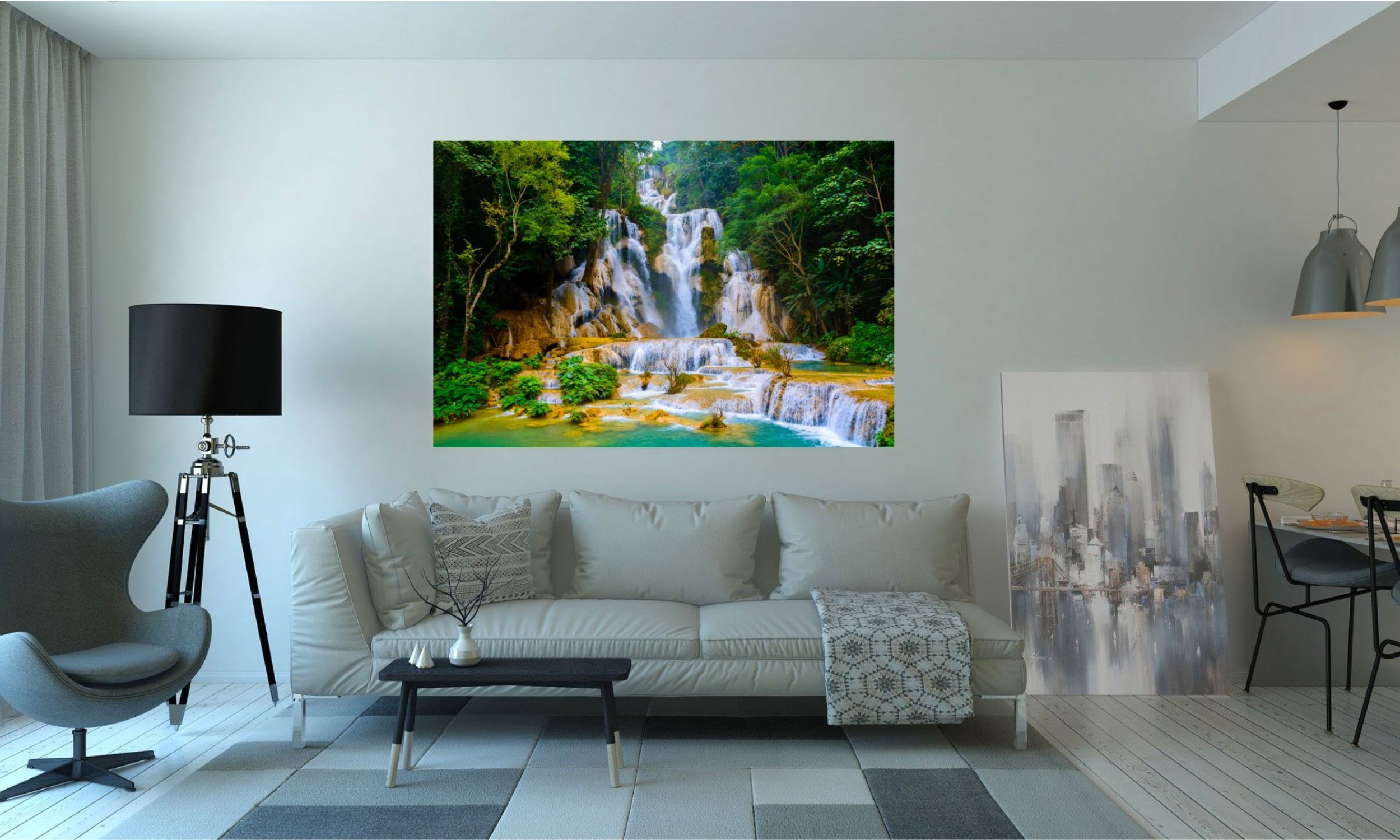 Wandbild "Wasserfall Romantik"